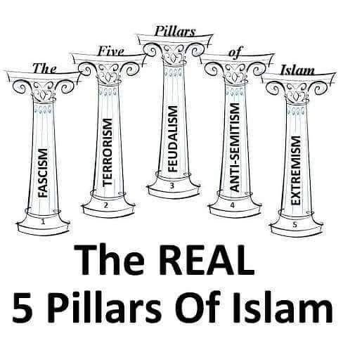 The five 'real' pillers of Islam.