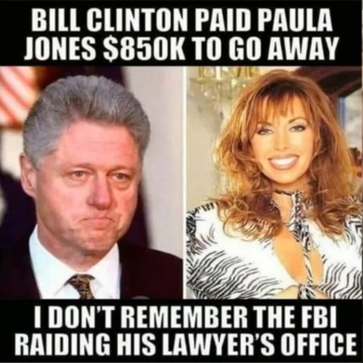 Billl Clinton paid Paula Jones $850k to shut up