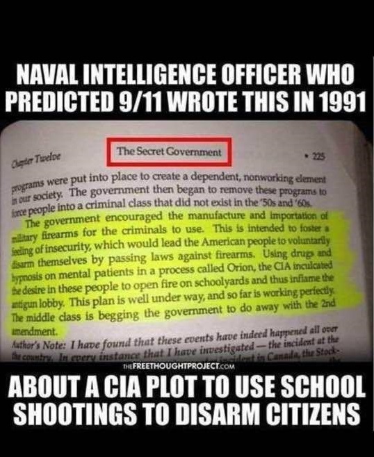 Did the CIA actually suggest using school shooting as a means to remove the 2nd amendment?