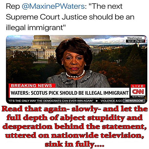 Maxine Walters stupid stuff