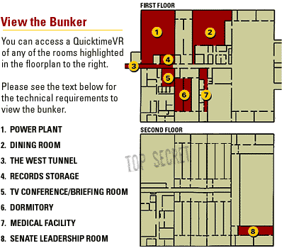 Greenbrier bunker floor plan;