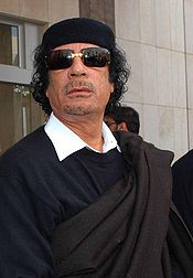 Gaddafi supports obama