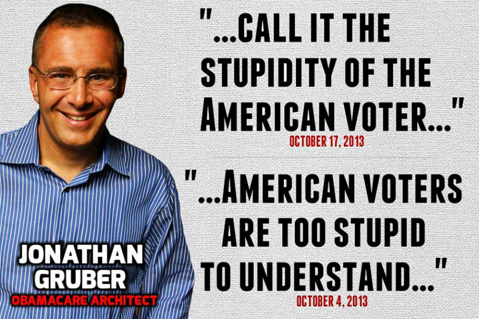 Joanthan Gruber, voters are too stupid to understand