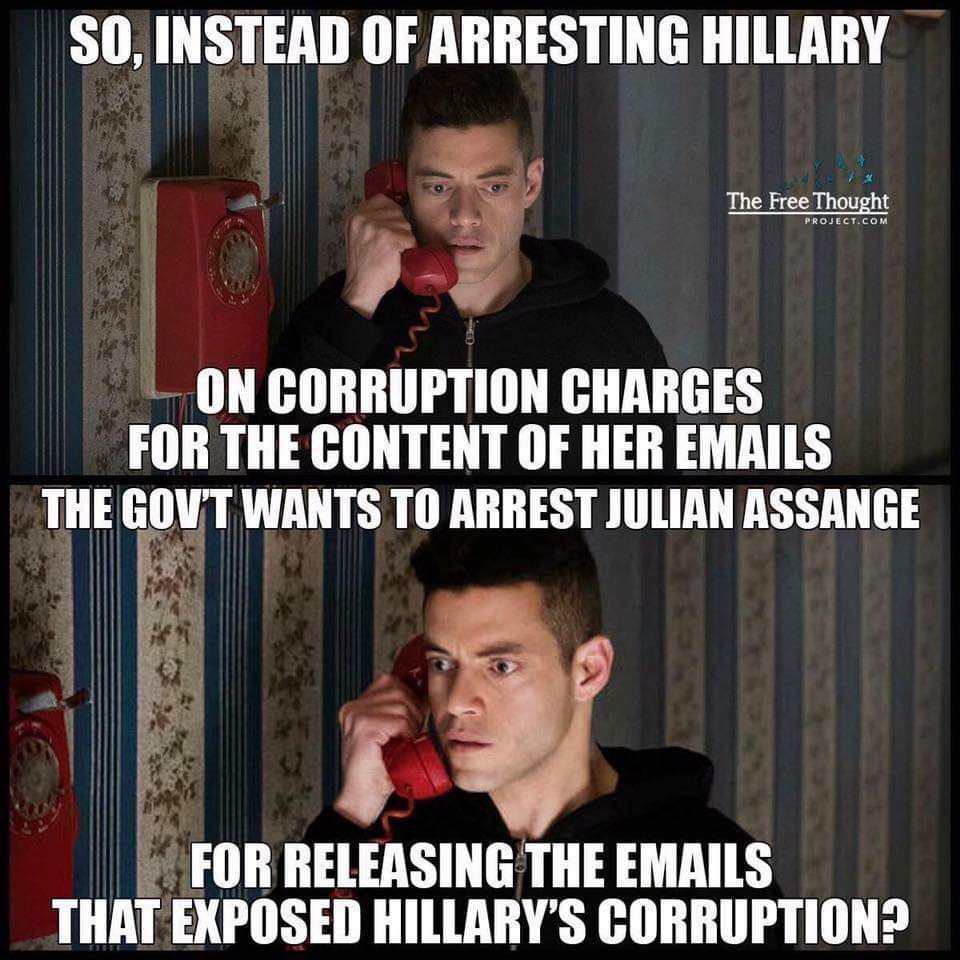Instead of arresting Hillary