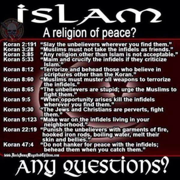 religion of peace, two lies in 3 words