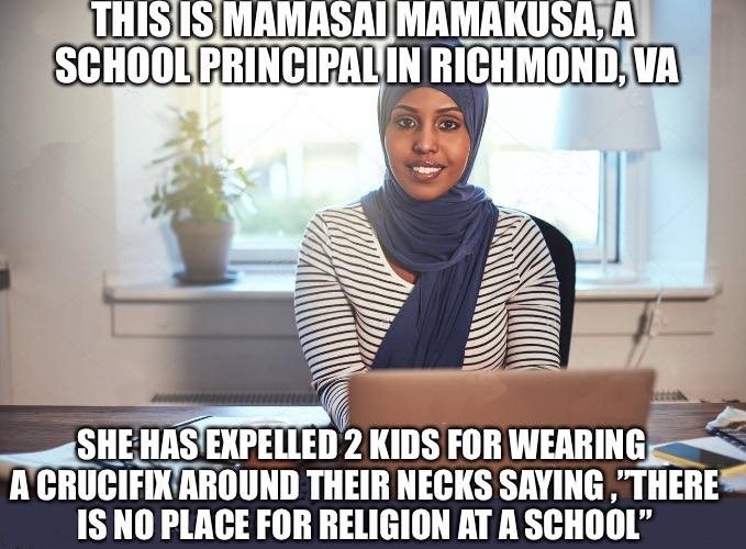 No 'Christian' religion in school