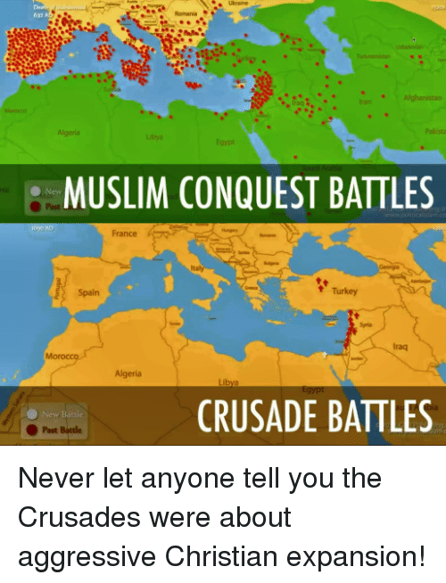 muslim conquest, crusade battles