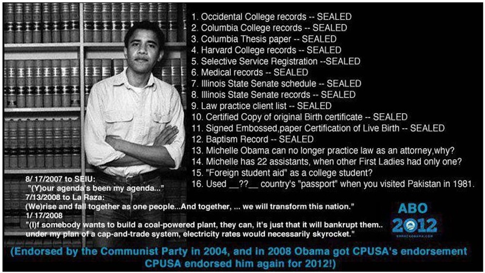 Obama's records are sealed, Why?