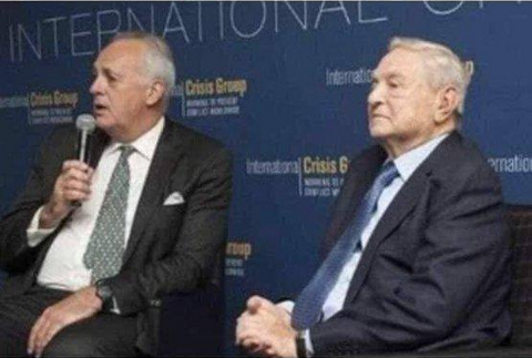 george soros with the owner of smartmatic, the software that switched the votes from trump to Biden
