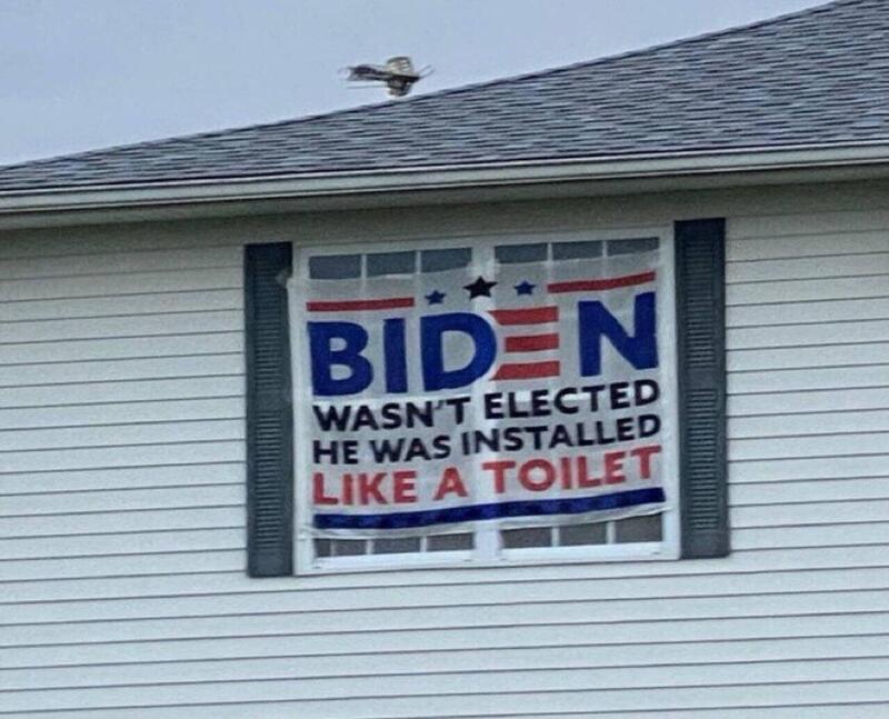 Biden wasn't elected, he was installed; like a toilet
